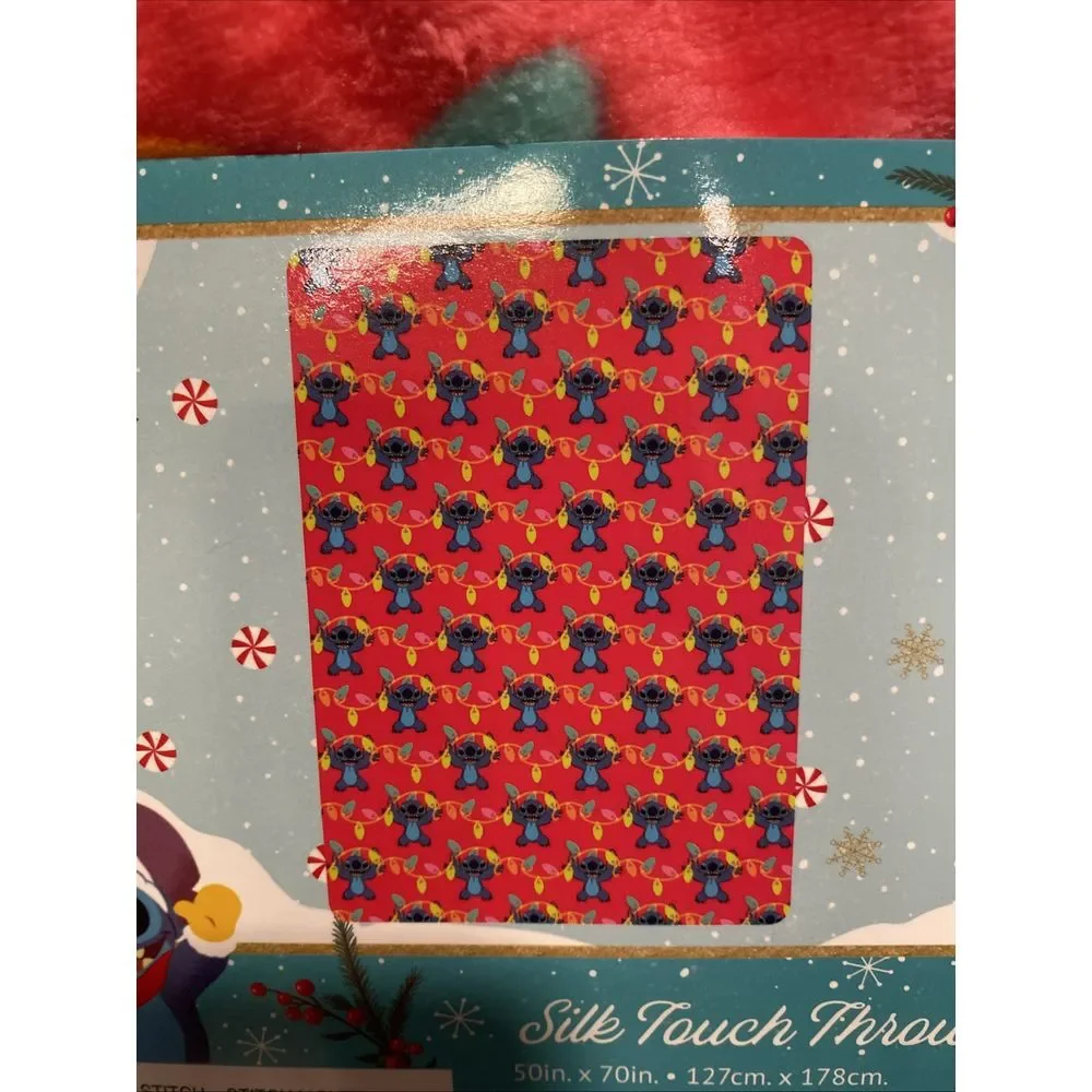 Disney‎ Silk Touch Throw 50in X 70in Lilo & Stitch - Stitch Lights